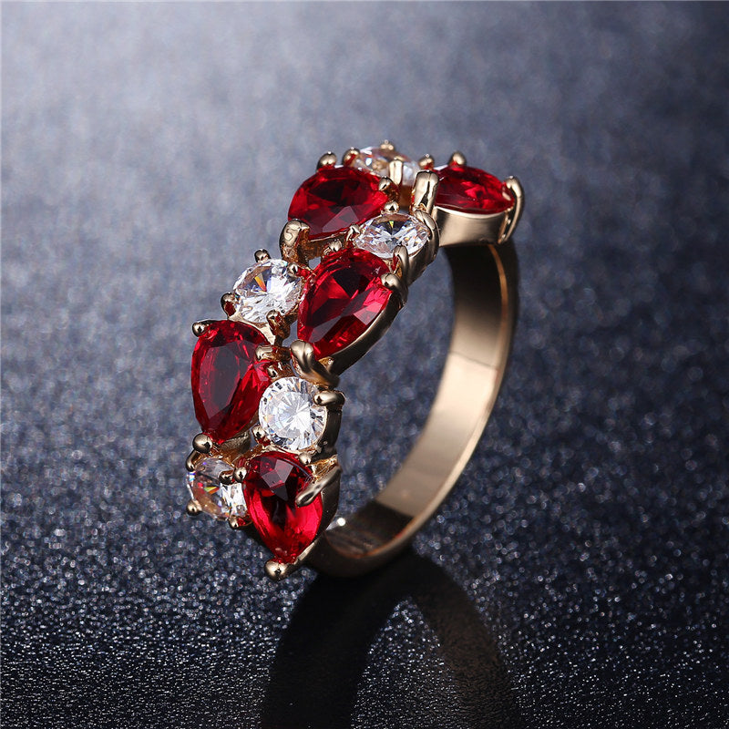 Wholesale Colored Crystal Zircon Ring